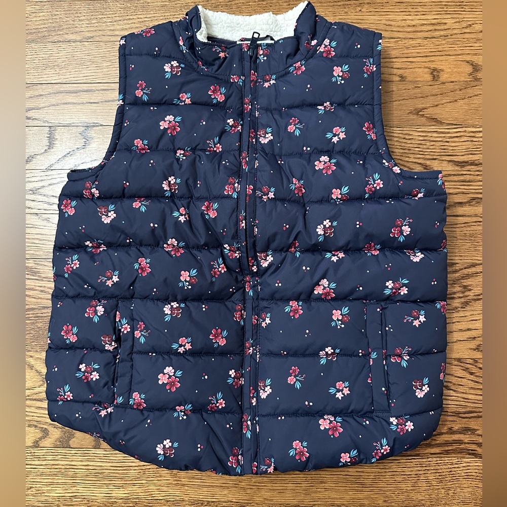 Gymboree Girls Flowered Vest